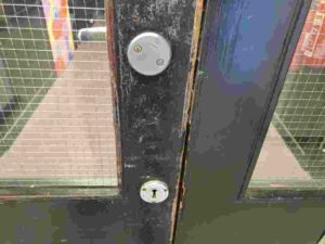 Lock to office opened by Locksmith Brentry
